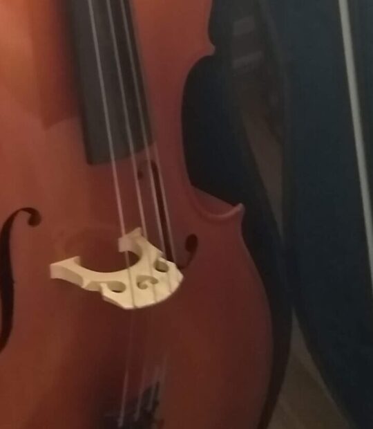 cello with case and bow